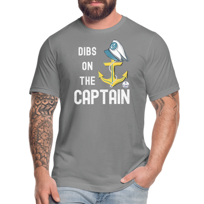 Dibs on the Captain Unisex Super Soft Tee - slate