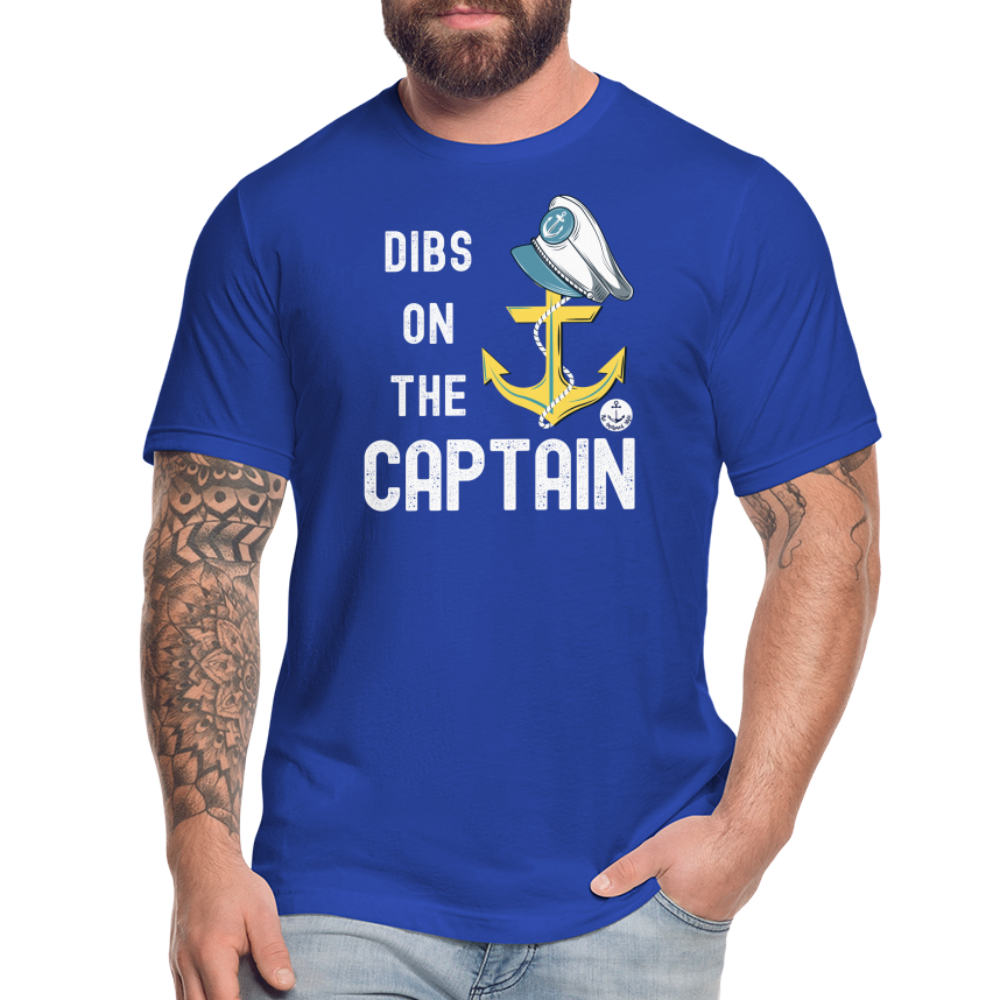 Dibs on the Captain Unisex Super Soft Tee - royal blue