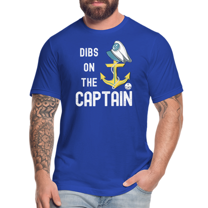 Dibs on the Captain Unisex Super Soft Tee - royal blue