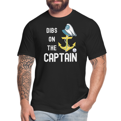 Dibs on the Captain Unisex Super Soft Tee - black