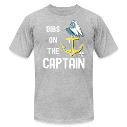 Dibs on the Captain Unisex Super Soft Tee - heather gray