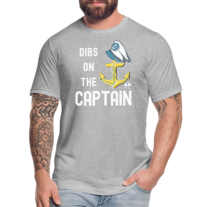 Dibs on the Captain Unisex Super Soft Tee - heather gray