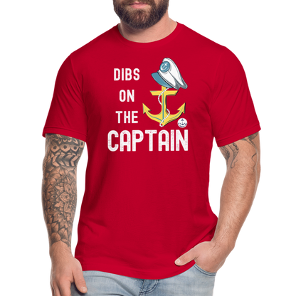 Dibs on the Captain Unisex Super Soft Tee - red