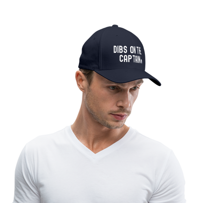 Dibs on the Captain Flexfit Baseball Cap - navy