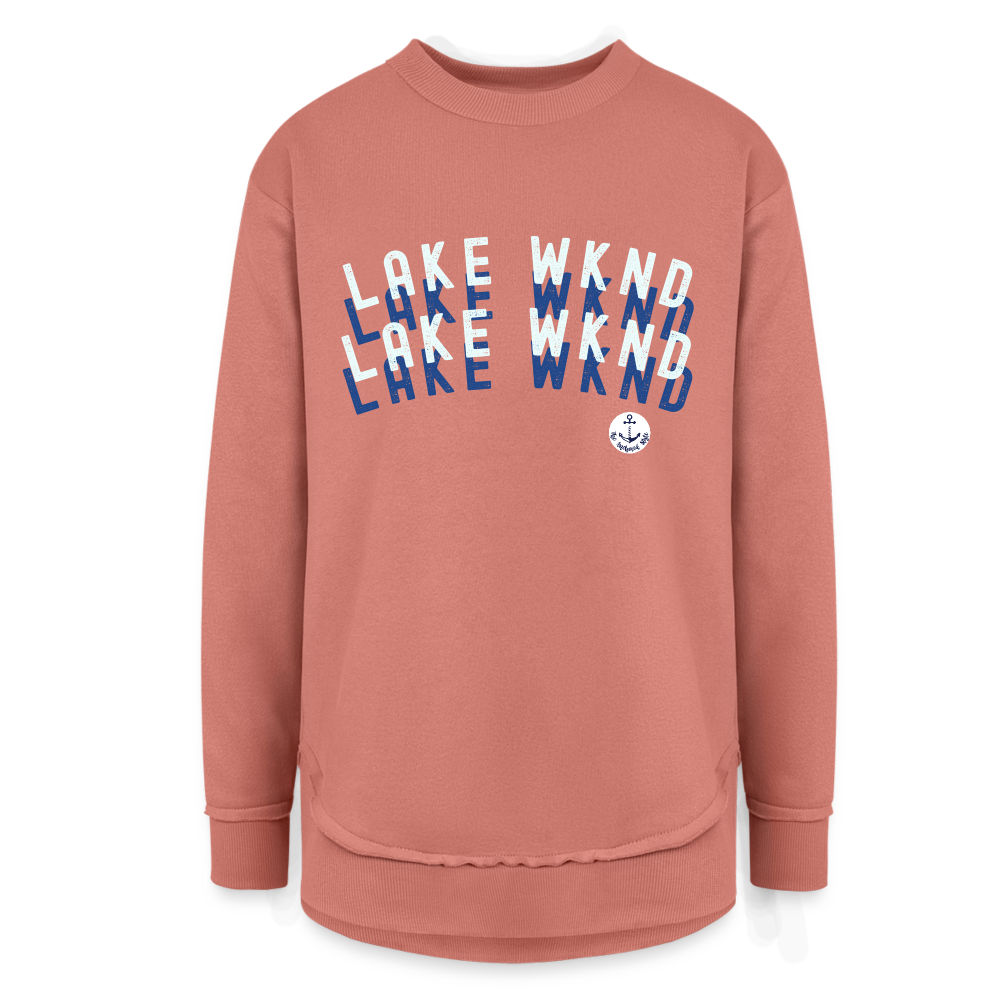 Lake Weekend Ultra-soft Fleece Comfy Sweatshirt - mauve