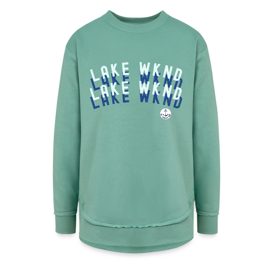 Lake Weekend Ultra-soft Fleece Comfy Sweatshirt - saltwater