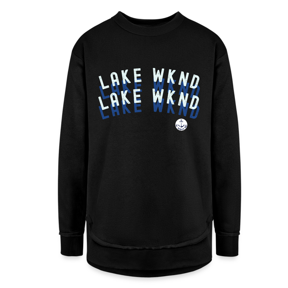 Lake Weekend Ultra-soft Fleece Comfy Sweatshirt - black