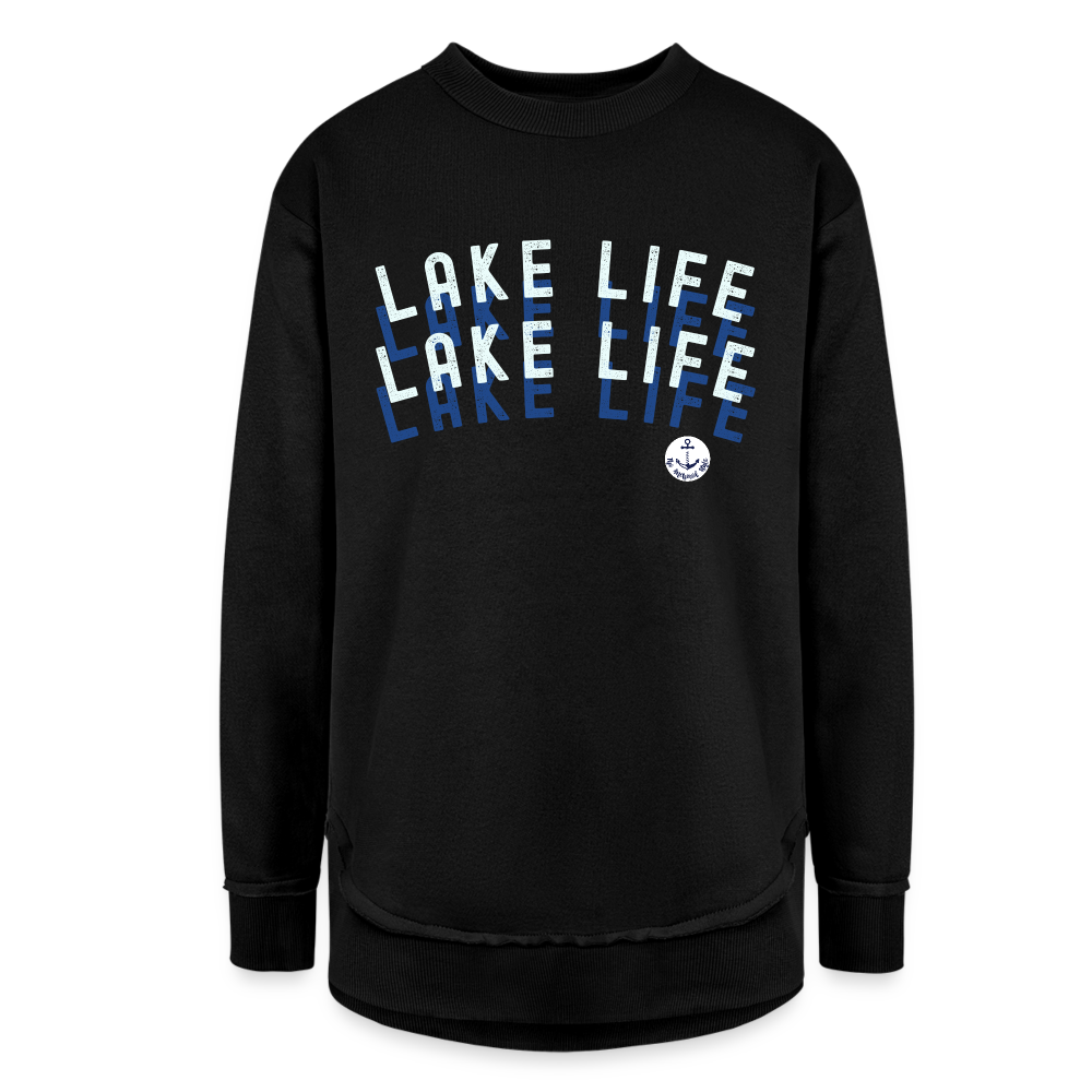 Lake Life Ultra-soft Fleece Sweatshirt - black