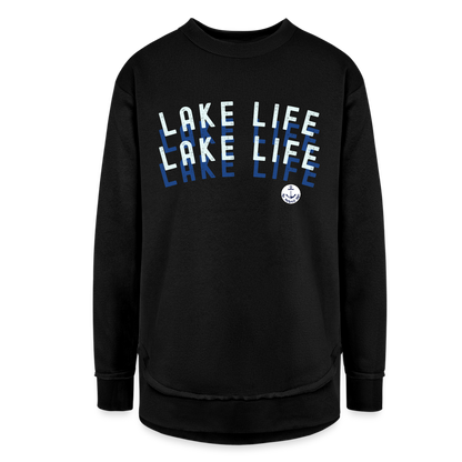 Lake Life Ultra-soft Fleece Sweatshirt - black