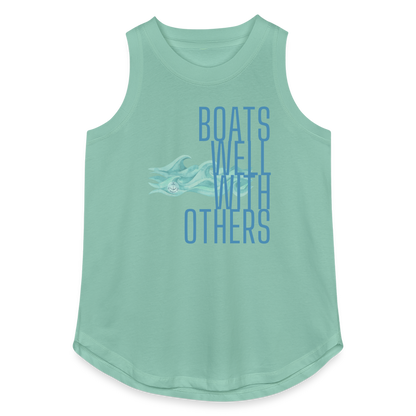 Boats Well With Others Women's Lake Tank Top - saltwater