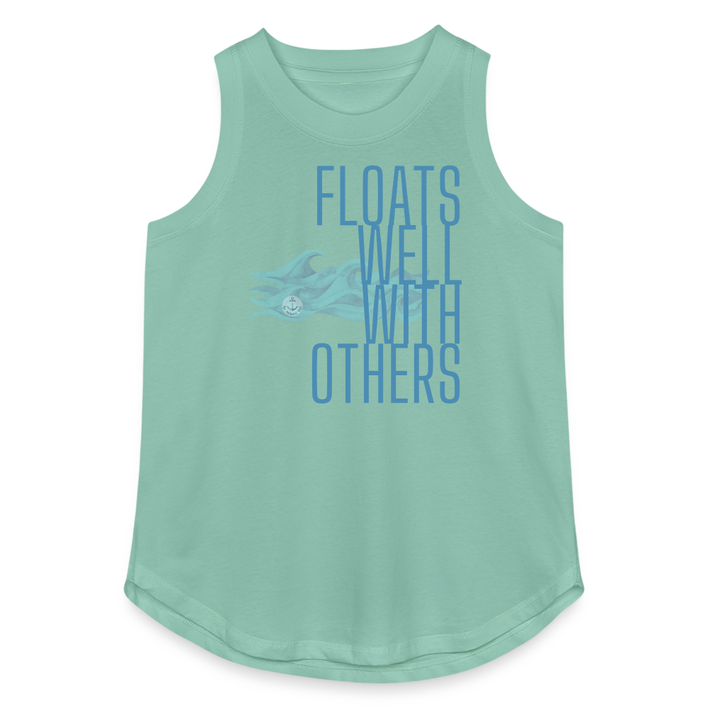 Floats Well With Others Women's Lake Tank Top - saltwater