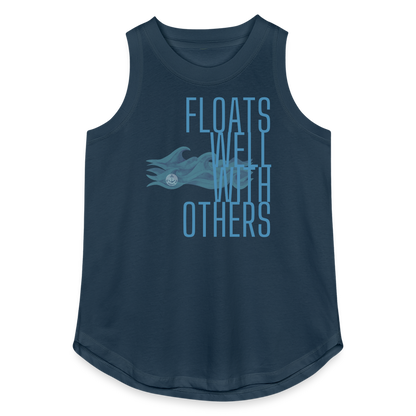 Floats Well With Others Women's Lake Tank Top - denim