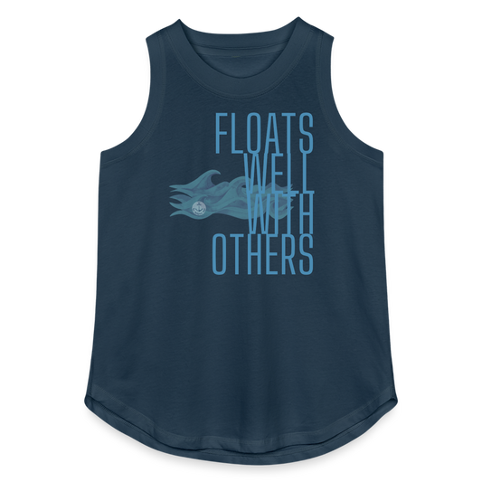 Floats Well With Others Women's Lake Tank Top - denim