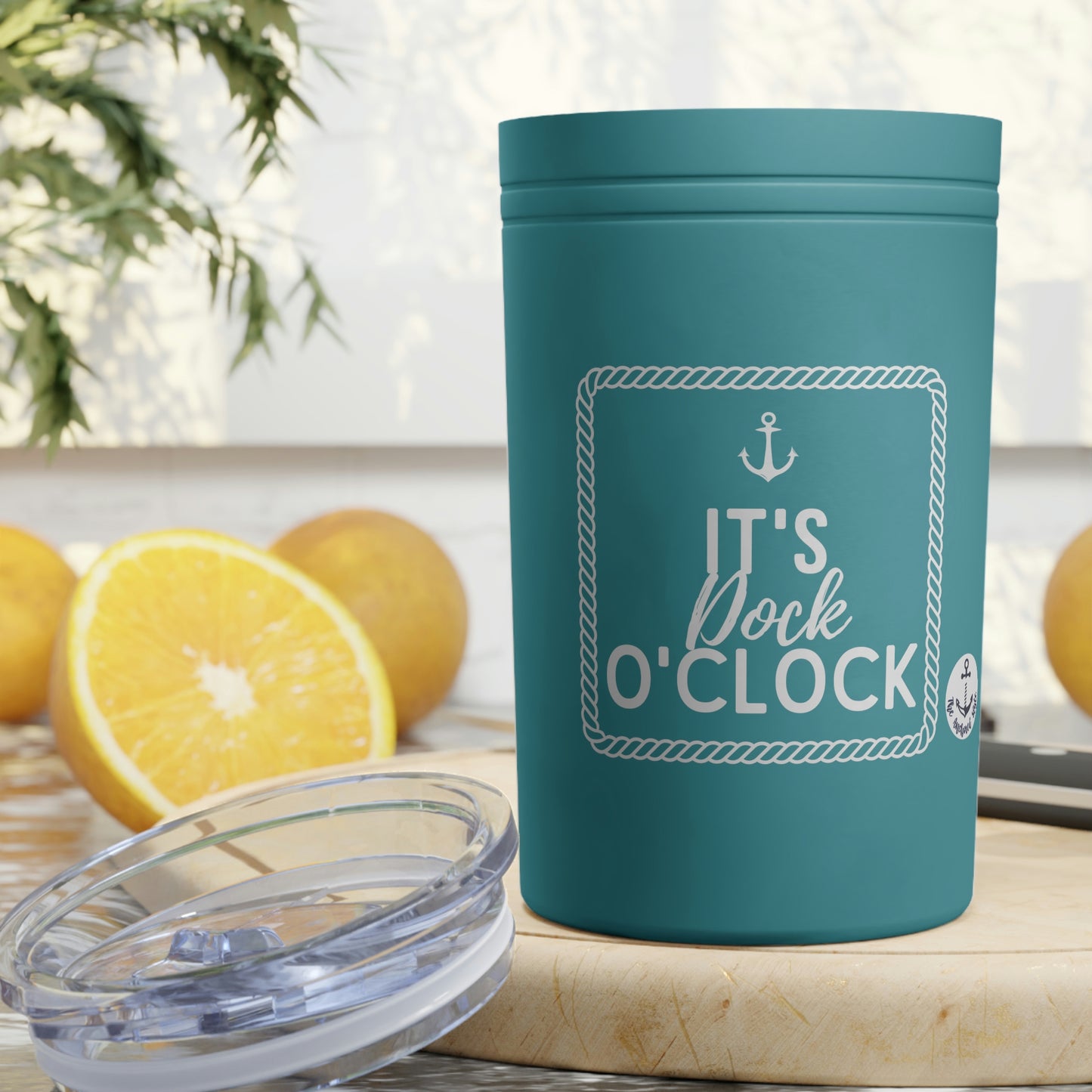 Dock O'Clock Insulated 11 oz Tumbler & 12 Can Insulator (2-in-1)