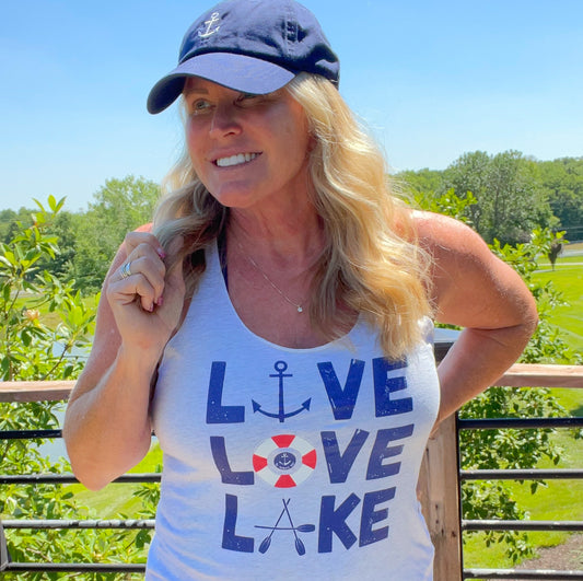 Live Love Lake Women's Racerback Lake Tank