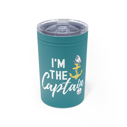 I'm the Captain Insulated 11 oz Tumbler, Coffee Cup, & 12 Can Insulator (3-in-1)