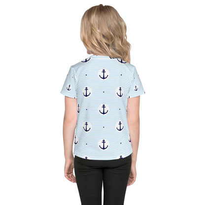 Anchor and Stripe Printed Youth Lake Tee