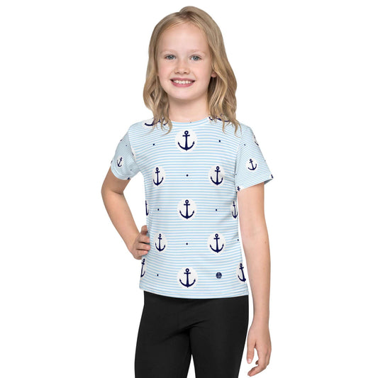 Anchor and Stripe Printed Youth Lake Tee