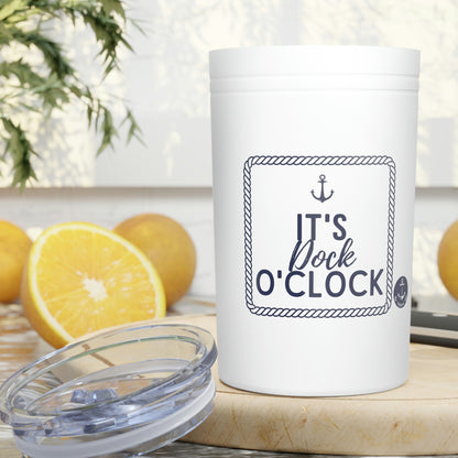 Dock O'Clock Insulated 11 oz Tumbler & 12 Can Insulator (2-in-1)