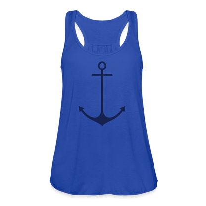 Anchor Tank, Nautical Bella Canvas Tank Top - royal blue