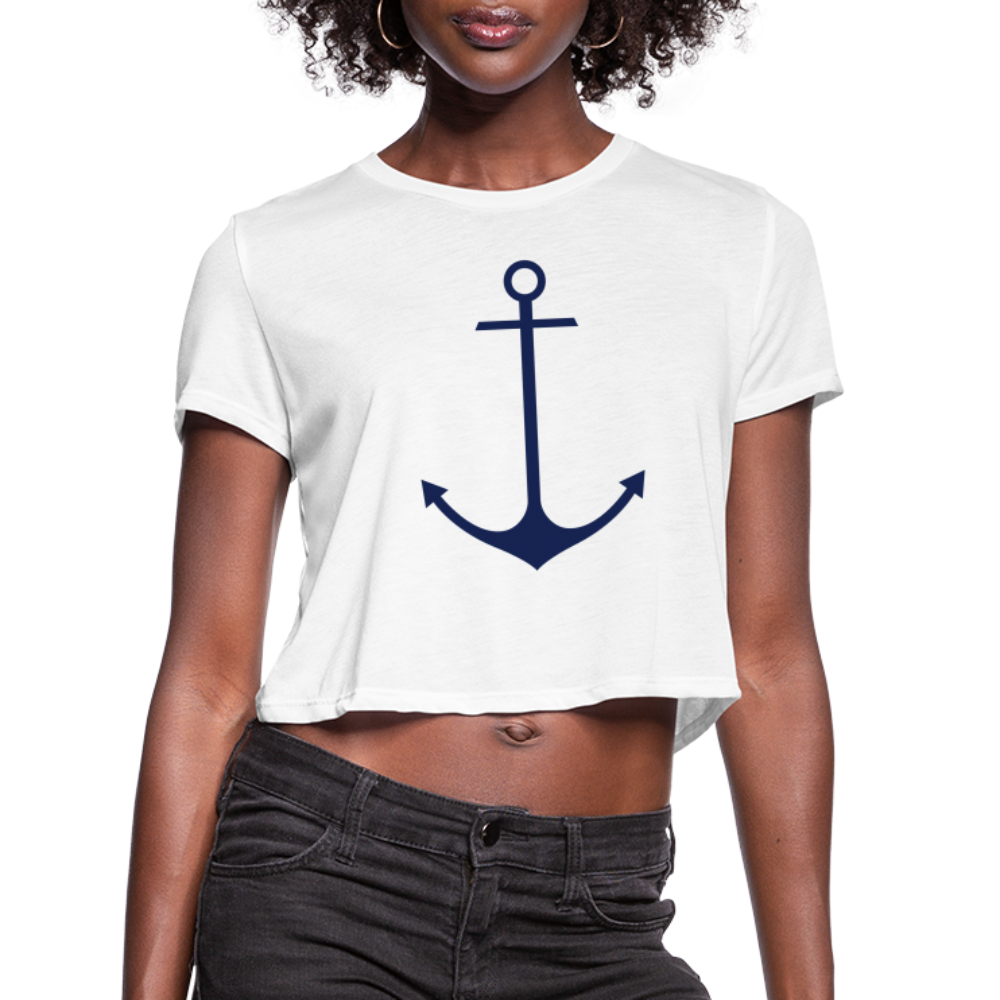 Women's Cropped Lake Tee - white