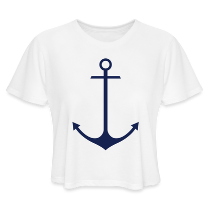 Women's Cropped Lake Tee - white