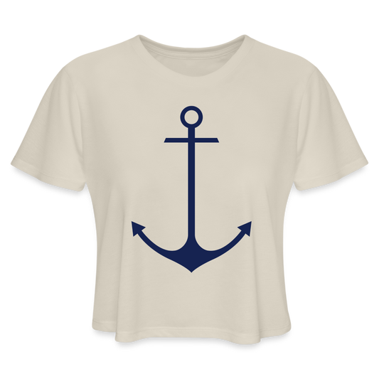 Women's Cropped Lake Tee - dust