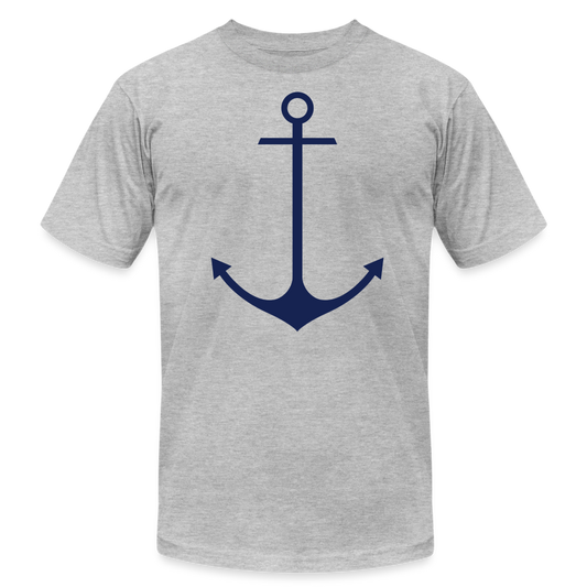 Anchor Shirt, Unisex Jersey T-Shirt by Bella + Canvas - heather gray