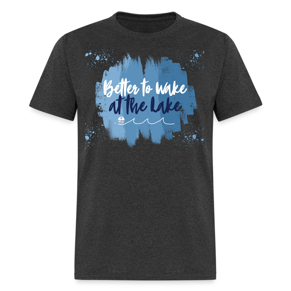 Better to Wake at the Lake Tee - heather black
