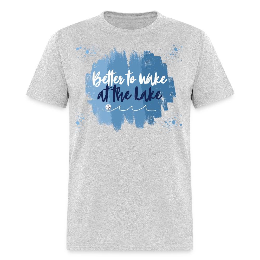 Better to Wake at the Lake Tee - heather gray
