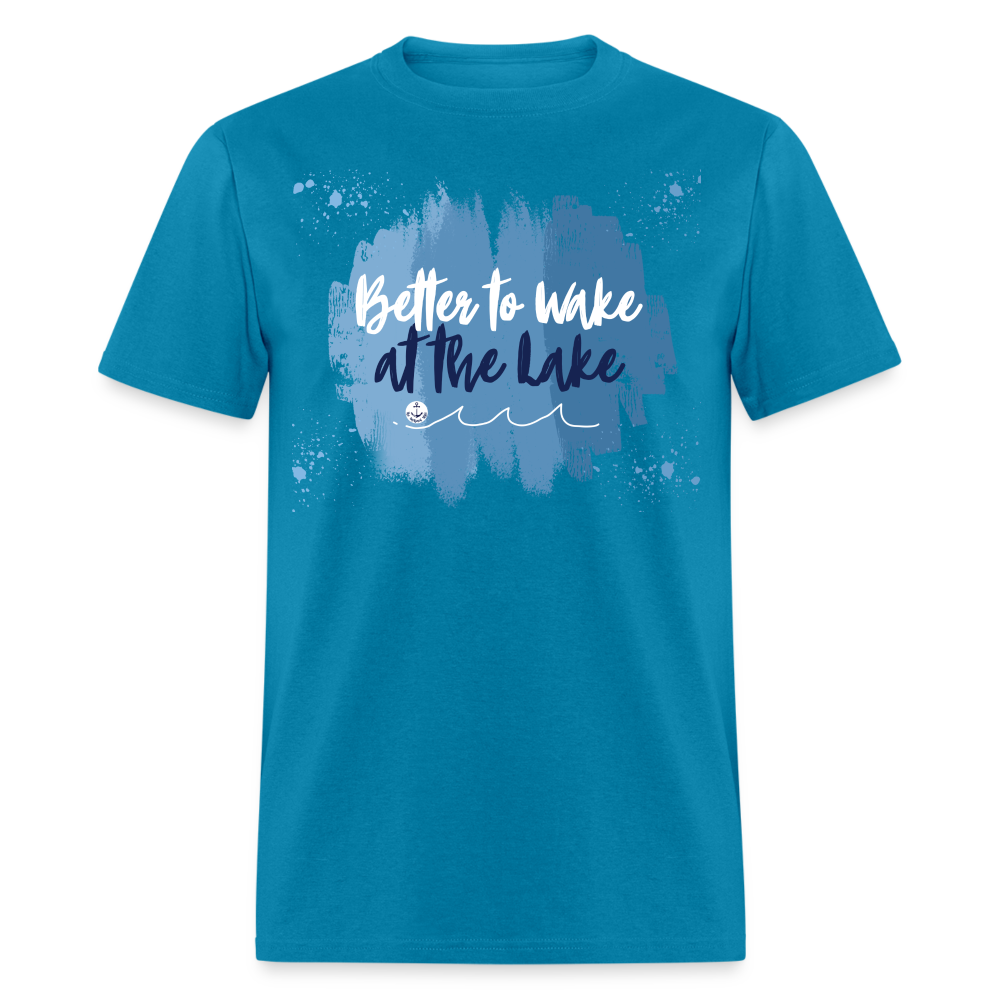 Better to Wake at the Lake Tee - turquoise