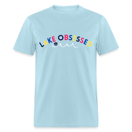 Lake Obsessed Lake Tee - powder blue