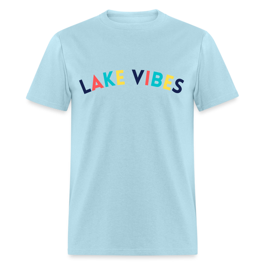 Lake Vibes Lake Tee - powder blue