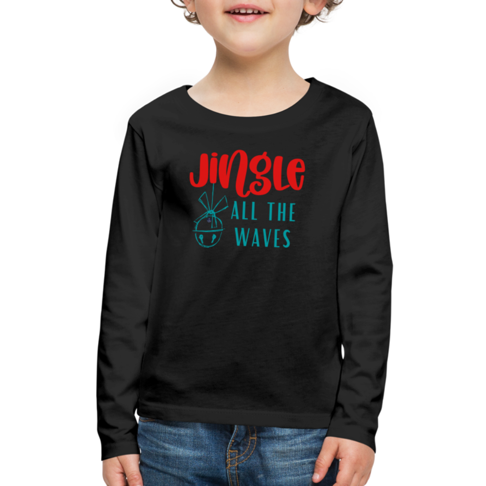 Jingle Kids' Christmas Long Sleeve T-Shirt - black