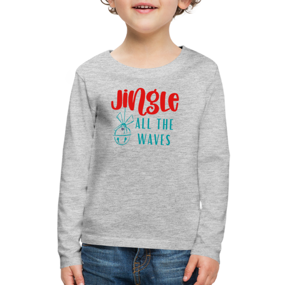 Jingle Kids' Christmas Long Sleeve T-Shirt - heather gray