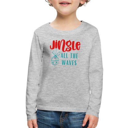 Jingle Kids' Christmas Long Sleeve T-Shirt - heather gray