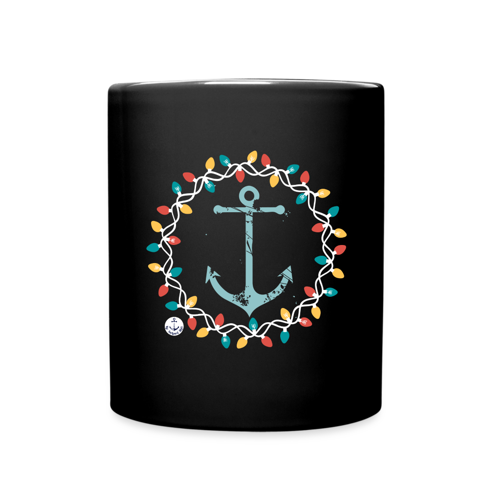 Hebrews 6:19 Christmas Wreath Coffee Mug - black