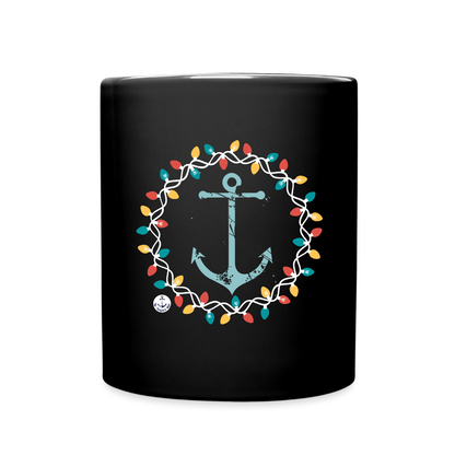 Hebrews 6:19 Christmas Wreath Coffee Mug - black