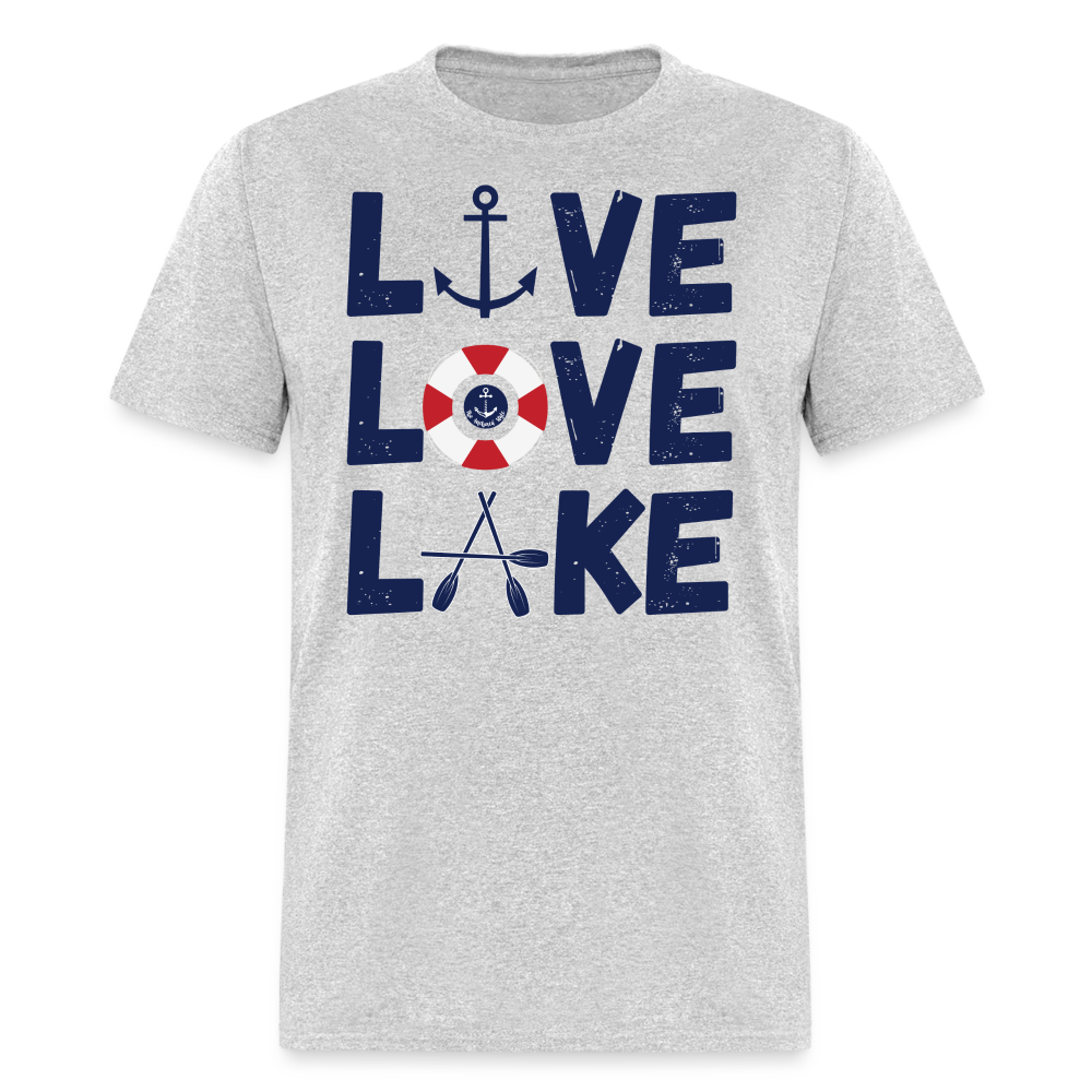 Live Love Lake Everyday Lake Tee - heather gray