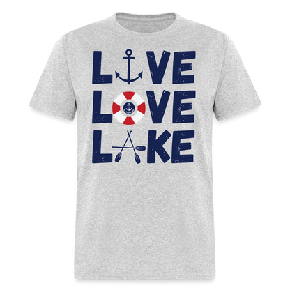 Live Love Lake Everyday Lake Tee - heather gray