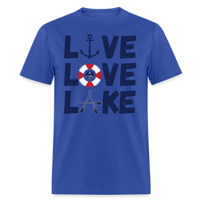 Live Love Lake Everyday Lake Tee - royal blue