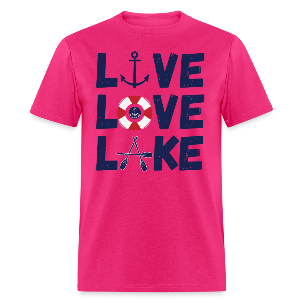 Live Love Lake Everyday Lake Tee - fuchsia