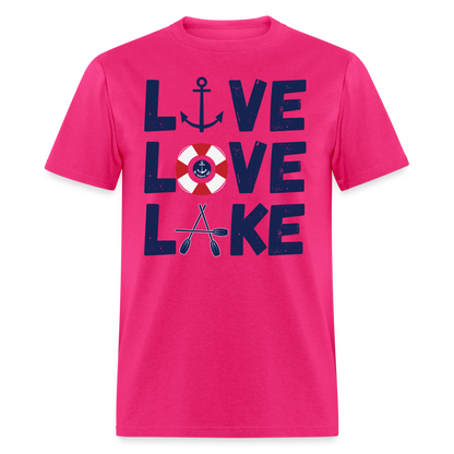 Live Love Lake Everyday Lake Tee - fuchsia