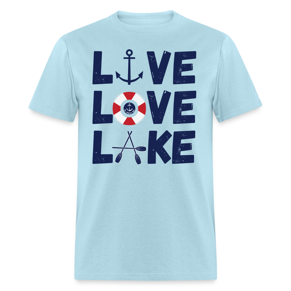 Live Love Lake Everyday Lake Tee - powder blue