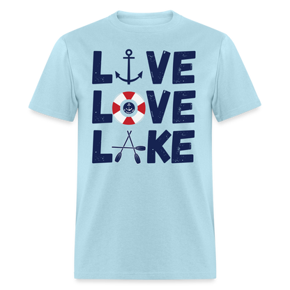 Live Love Lake Everyday Lake Tee - powder blue