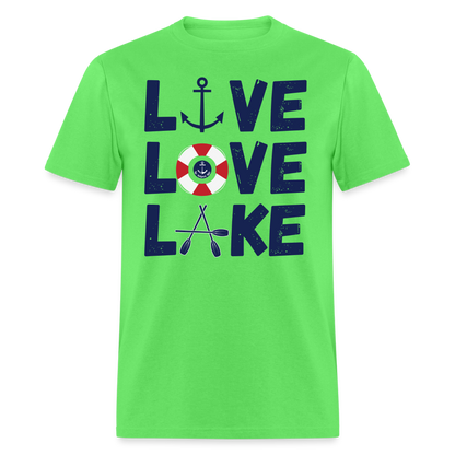 Live Love Lake Everyday Lake Tee - kiwi