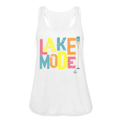 Lake Mode Flowy Lake Tank Top - white