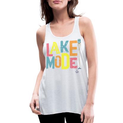 Lake Mode Flowy Lake Tank Top - white