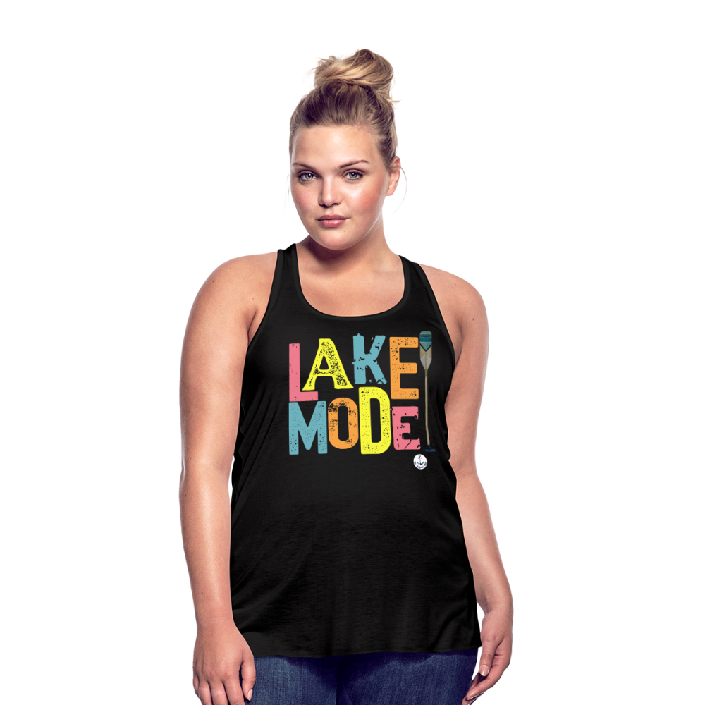 Lake Mode Flowy Lake Tank Top - black