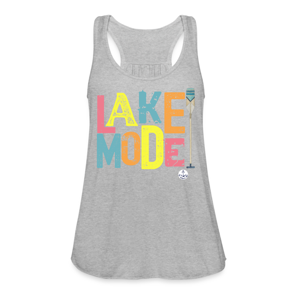 Lake Mode Flowy Lake Tank Top - heather gray